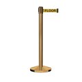 Montour Line Stanchion Belt Barrier Sat.Brass Post 13ft. Y.Wet..Belt M630-SB-CAWETYB-130